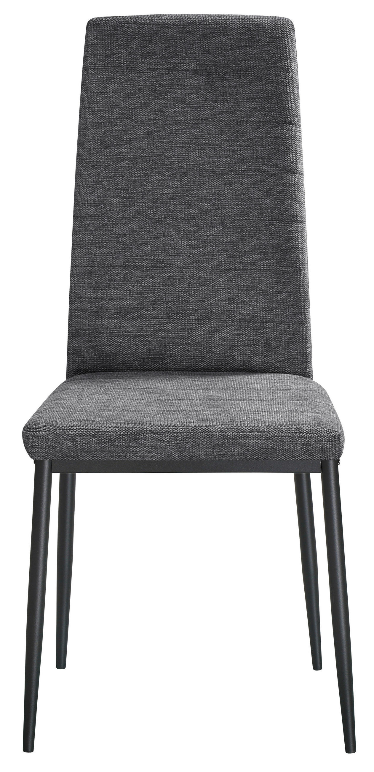 STOL S ŠTIRIMI NOGAMI, kovina, tekstil siva, črna  - siva/črna, Konvencionalno, kovina/tekstil (41/93/55cm) - Boxxx