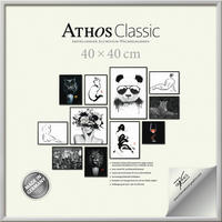 BILDERRAHMEN - Chromfarben, Basics, Papier/Holzwerkstoff (40/40/1,8cm)