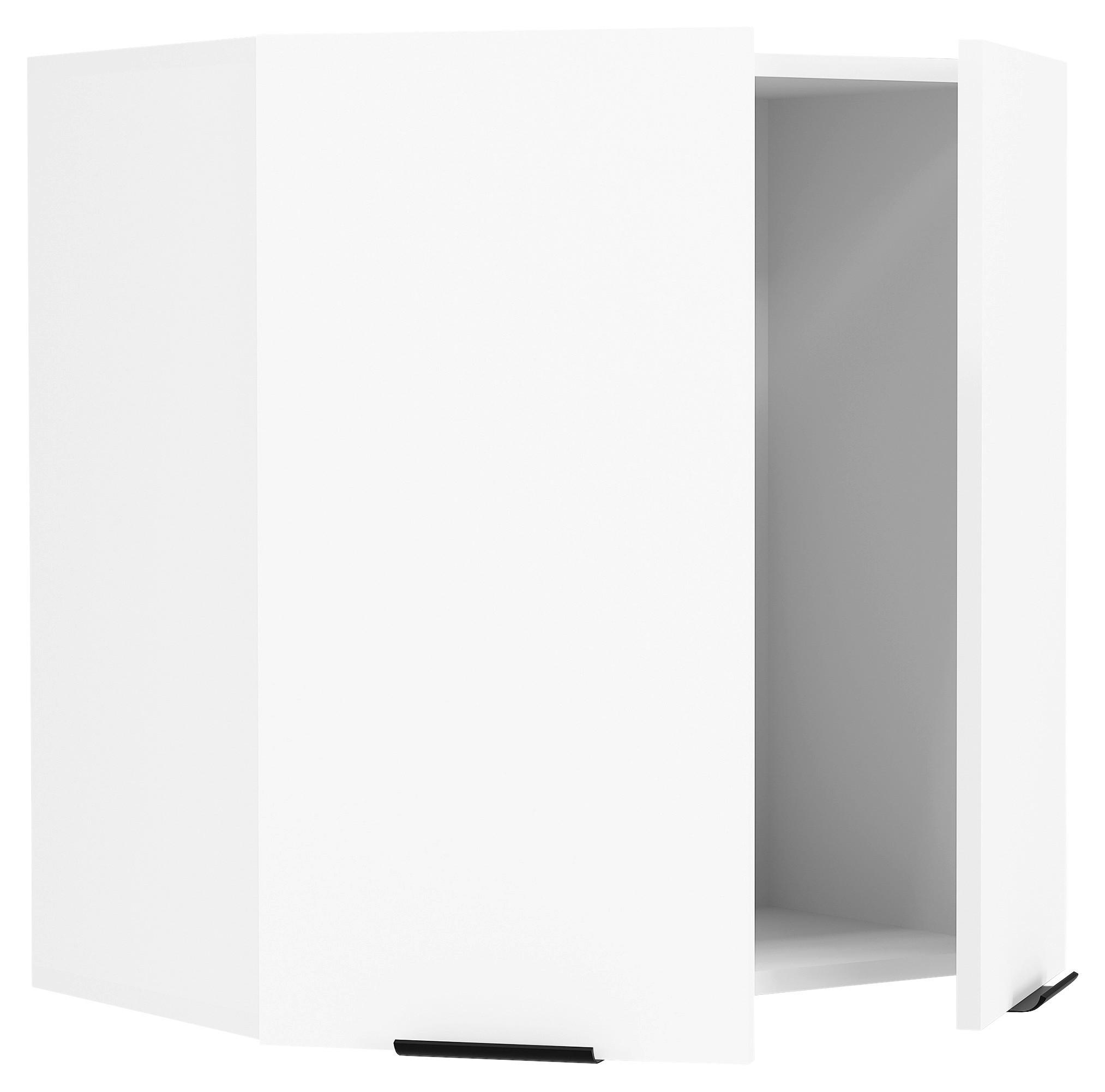 KÜCHENOBERSCHRANK 60/60/31 cm  in Weiß  - Schwarz/Weiß, Trend, Holzwerkstoff/Kunststoff (60/60/31cm) - MID.YOU