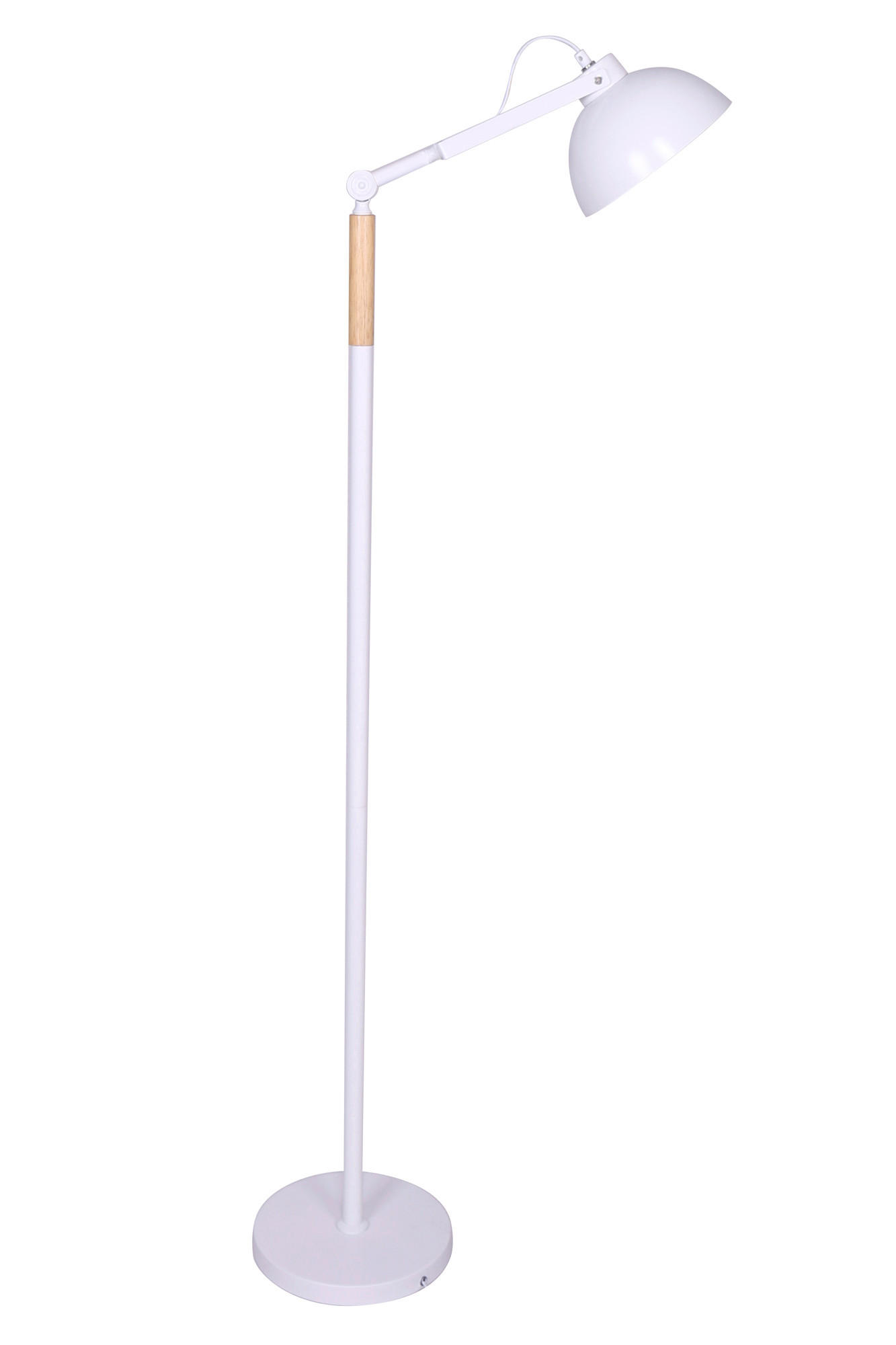 STEHLEUCHTE  25/149/37 cm   - Weiß/Naturfarben, Design, Holz/Metall (25/149/37cm) - P & B