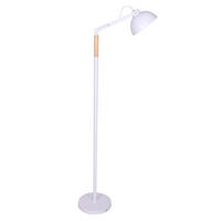 STEHLEUCHTE  25/149/37 cm   - Naturfarben/Weiß, Design, Holz/Metall (25/149/37cm) - P & B