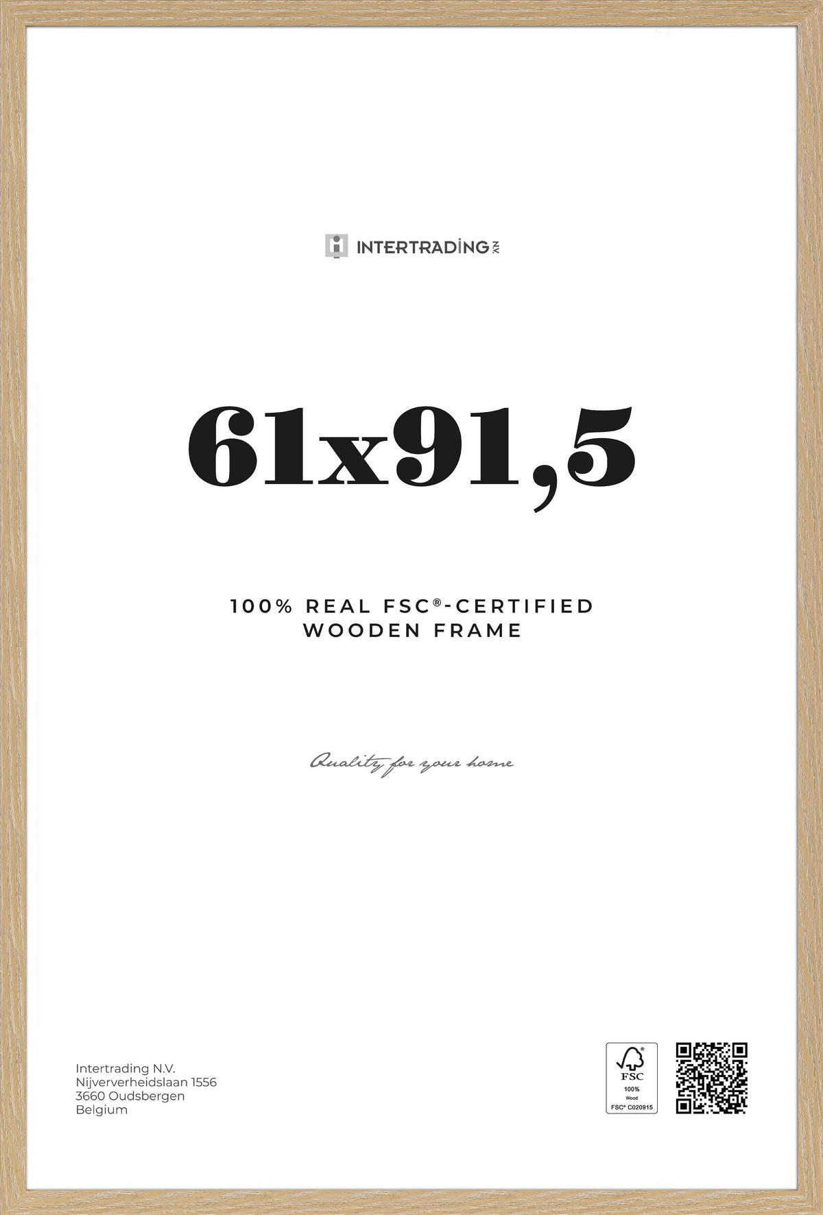 BILDERRAHMEN - Eichefarben, Basics, Holzwerkstoff (63,5/94,8/3cm)