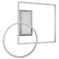 PLAFONIERĂ CU LED - culoare nichel, Design, metal (64,5/9,0/86,5cm)