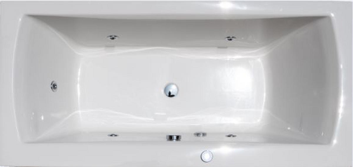 WHIRLPOOL-BADEWANNE Wandmontage   - Weiß, Basics (80/47/170cm)