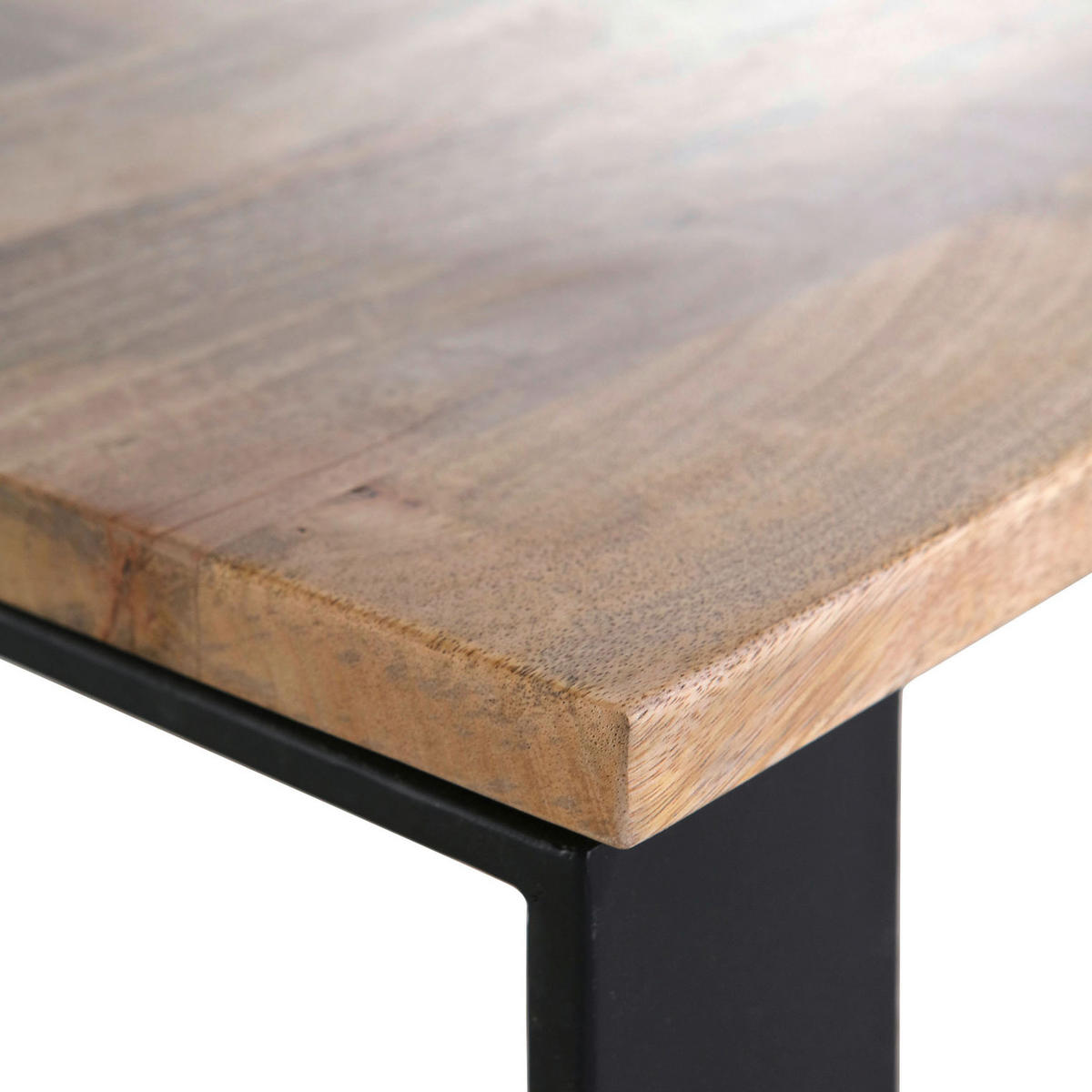 SOFFBORD i trä 115/60/40 cm  - svart/naturfärgad, Trend, metall/trä (115/60/40cm) - Livetastic