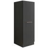 MEHRZWECKSCHRANK 50/162/67,5 cm  in Anthrazit  - Anthrazit/Silberfarben, Design, Holzwerkstoff/Metall (50/162/67,5cm)