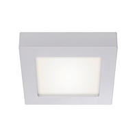 STROPNA LED-SVETILKA  Sky 12 W/1250 lm/4000 K/230 V/ - barve kroma, Basics, kovina/umetna masa (17,2/17,2/3,5cm)