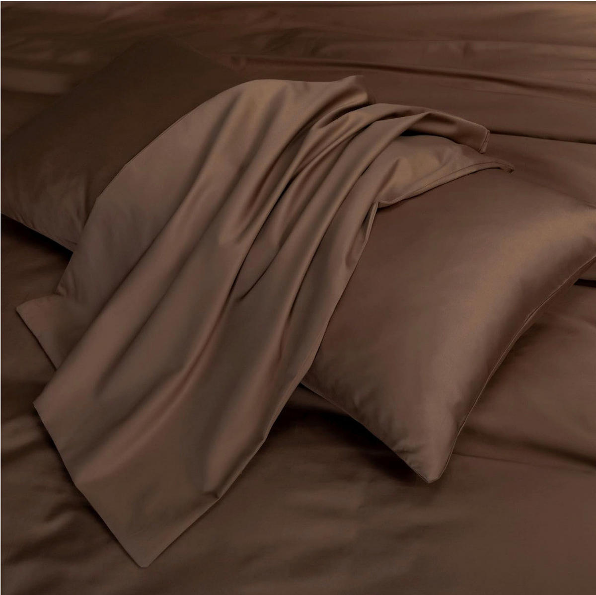 PÁRNAHUZAT  - mokka, Basics, textil (50/70cm)