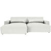 ECKSOFA Struktur Weiss  - Weiss/Schwarz, Design, Kunststoff/Textil (187/267cm) - Stylife