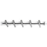 HAKENLEISTE  in Weiß, Chromfarben  - Chromfarben/Weiß, Design, Metall (60/10/10cm)