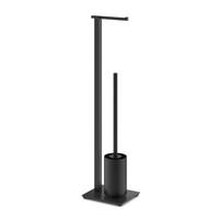 DRŽAČ TOALET PAPIRA I WC ČETKE  crna  plastika  - crna, Dizajnerski, metal/plastika (15/71,8/18cm) - Zack