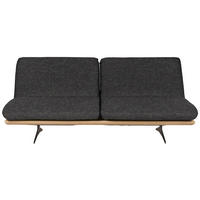 SCHLAFSOFA Webstoff Anthrazit  - Anthrazit/Beige, Design, Holz/Textil (204/92/90cm) - Dieter Knoll