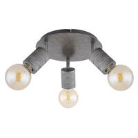DECKENSTRAHLER - Silberfarben, Basics, Metall (28/16cm) - Globo