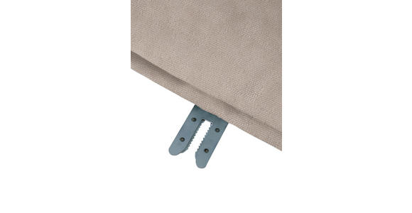 SOFAELEMENT in Plüsch Hellbraun  - Hellbraun/Schwarz, KONVENTIONELL, Kunststoff/Textil (125/66/155cm) - Carryhome