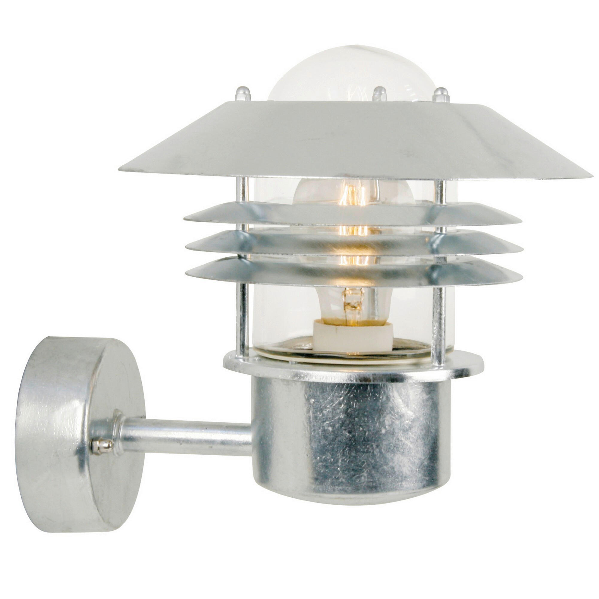 AUSSENWANDLEUCHTE Vejers 22/23 cm  - Zinkfarben, Design, Metall (22/23cm) - Nordlux