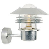 AUSSENWANDLEUCHTE Vejers 22/23 cm  - Zinkfarben, Design, Metall (22/23cm) - Nordlux