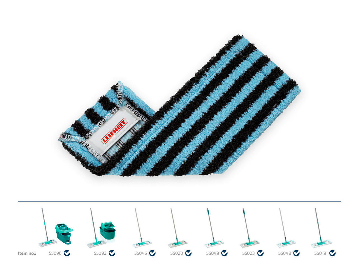 WISCHBEZUG PROFI XL  - Blau/Schwarz, Basics, Textil (42cm) - Leifheit