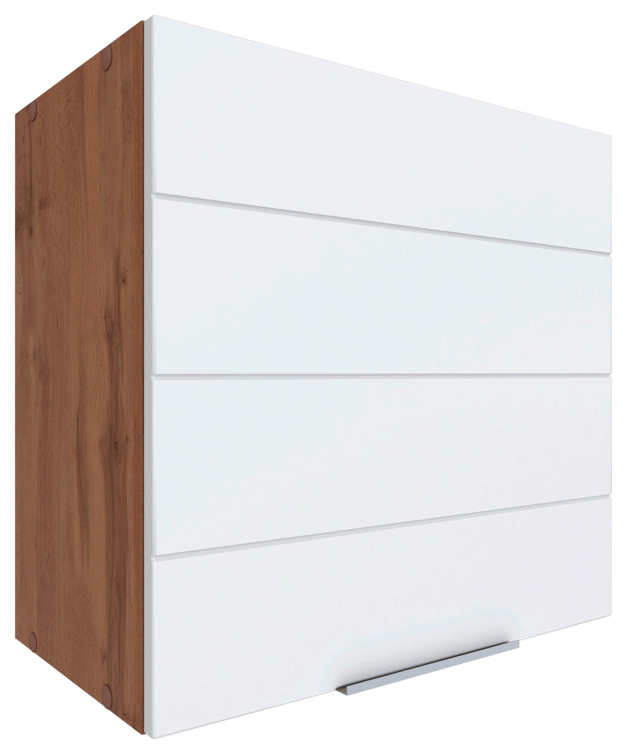 KÜCHENOBERSCHRANK 60/57/34 cm  in Weiss, Eiche Wotan  - Weiss/Eiche Wotan, Design, Holzwerkstoff/Metall (60/57/34cm) - Held
