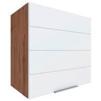 KÜCHENOBERSCHRANK 60/57/34 cm  in Weiss, Eiche Wotan  - Weiss/Eiche Wotan, Design, Holzwerkstoff/Metall (60/57/34cm) - Held