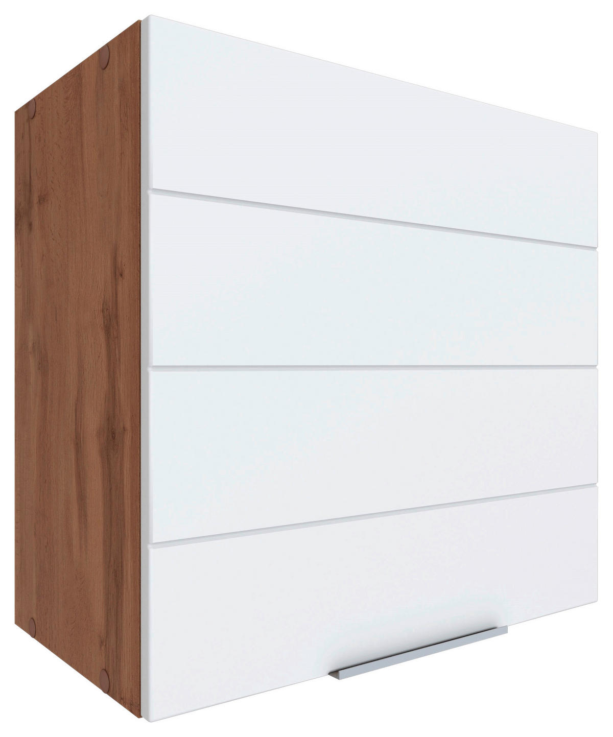 KÜCHENOBERSCHRANK 60/57/34 cm  in Weiss, Eiche Wotan  - Weiss/Eiche Wotan, Design, Holzwerkstoff/Metall (60/57/34cm) - Held