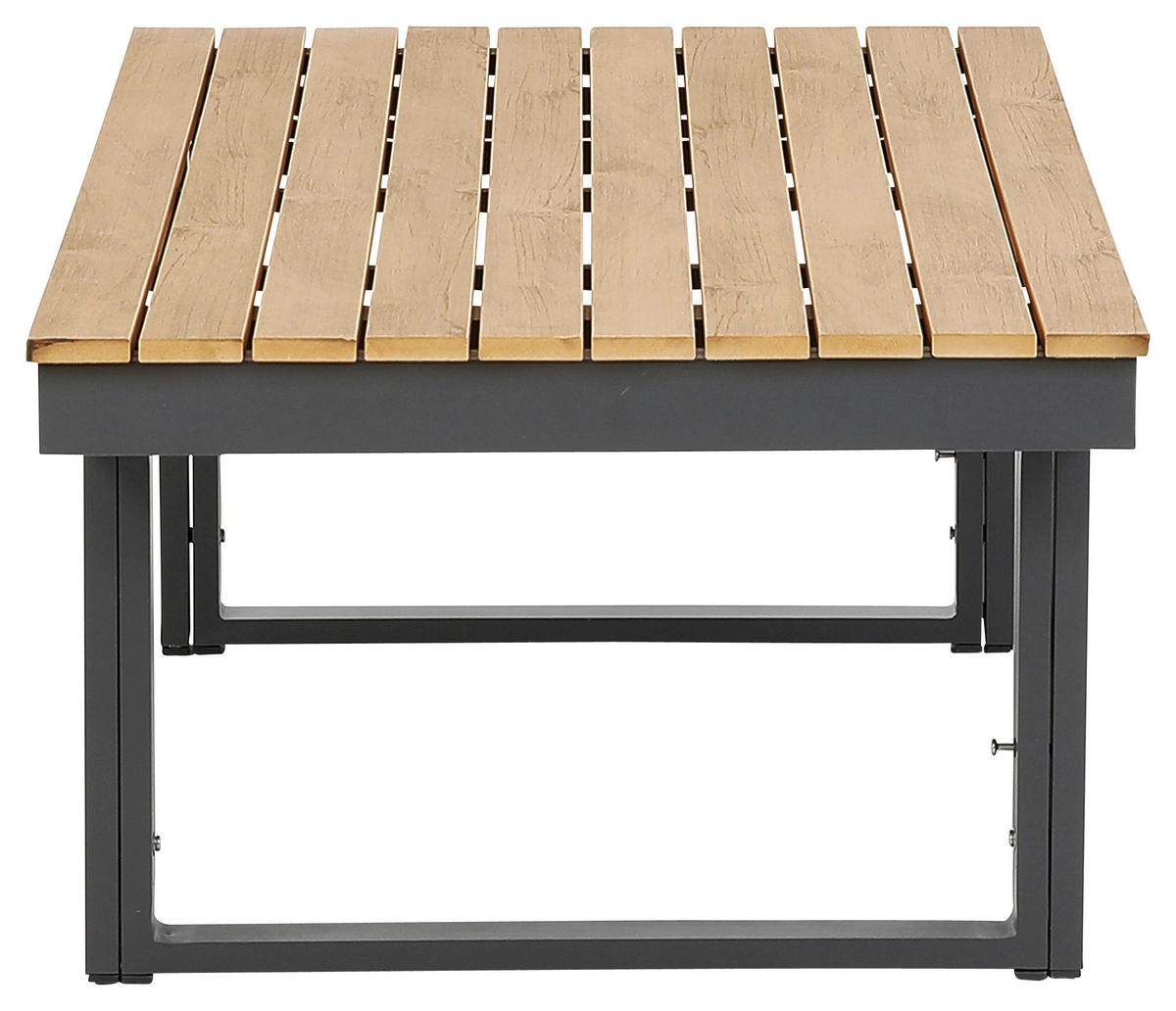 LOUNGEGARNITUR 17-teilig   210/75/210 cm Akazie Hartholz Aluminium  - Anthrazit/Braun, MODERN, Holz/Textil (210/75/210cm) - Gardenson