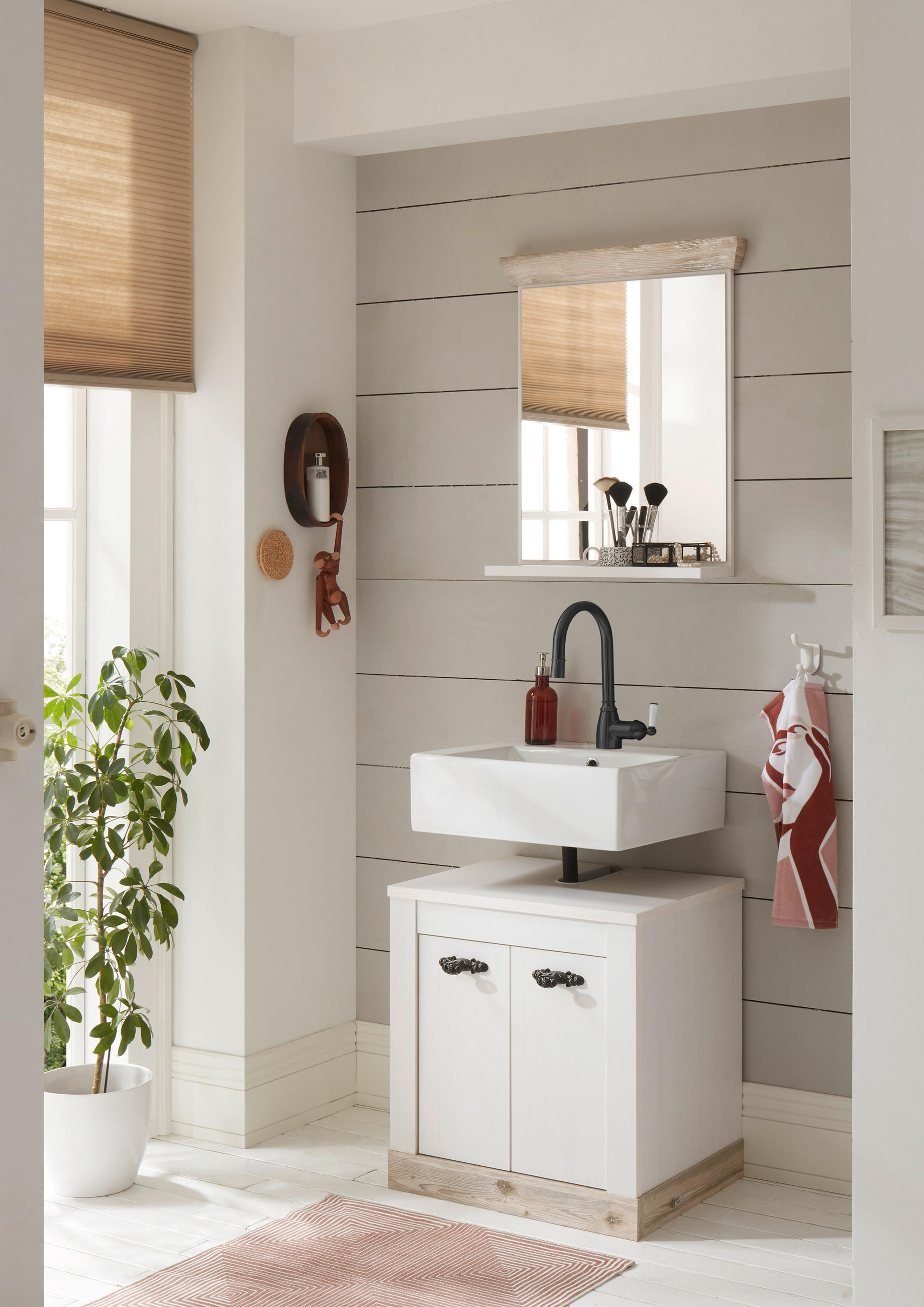 BADEZIMMER  in  - Pinienfarben, Design (60/200/46cm) - MID.YOU