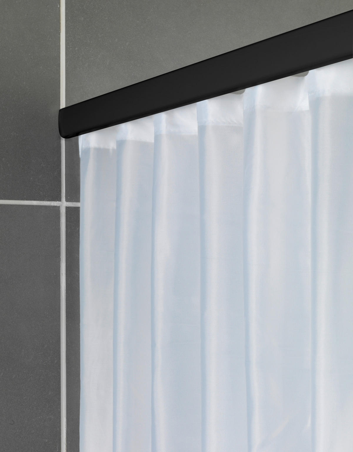 DUSCHSTANGE - Schwarz, KONVENTIONELL, Metall (2/75-125cm) - Schöner Wohnen