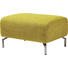 WOHNLANDSCHAFT - Edelstahlfarben/Gelb, Design, Textil/Metall (207/274cm)