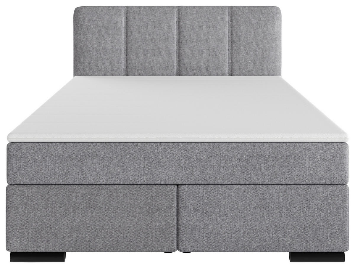 BOXSPRINGBETT 120/200 cm  in Hellgrau  - Anthrazit/Hellgrau, MODERN, Karton/Holz (120/200cm) - MID.YOU