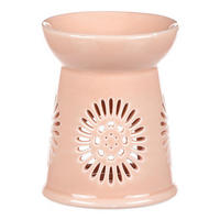 SVÍCEN NA ČAJOVOU SVÍČKU keramika - oranžová, Basics, keramika (11/11/13cm)