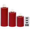 LED-KERZE  - Rot, Basics, Kunststoff/Paraffin - Ambia Home