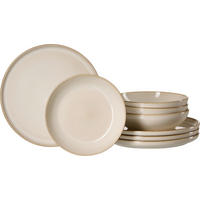 TAFELSERVICE Creme Olivia 8-teilig  - Creme, KONVENTIONELL, Keramik (28/22/29cm) - Ritzenhoff Breker