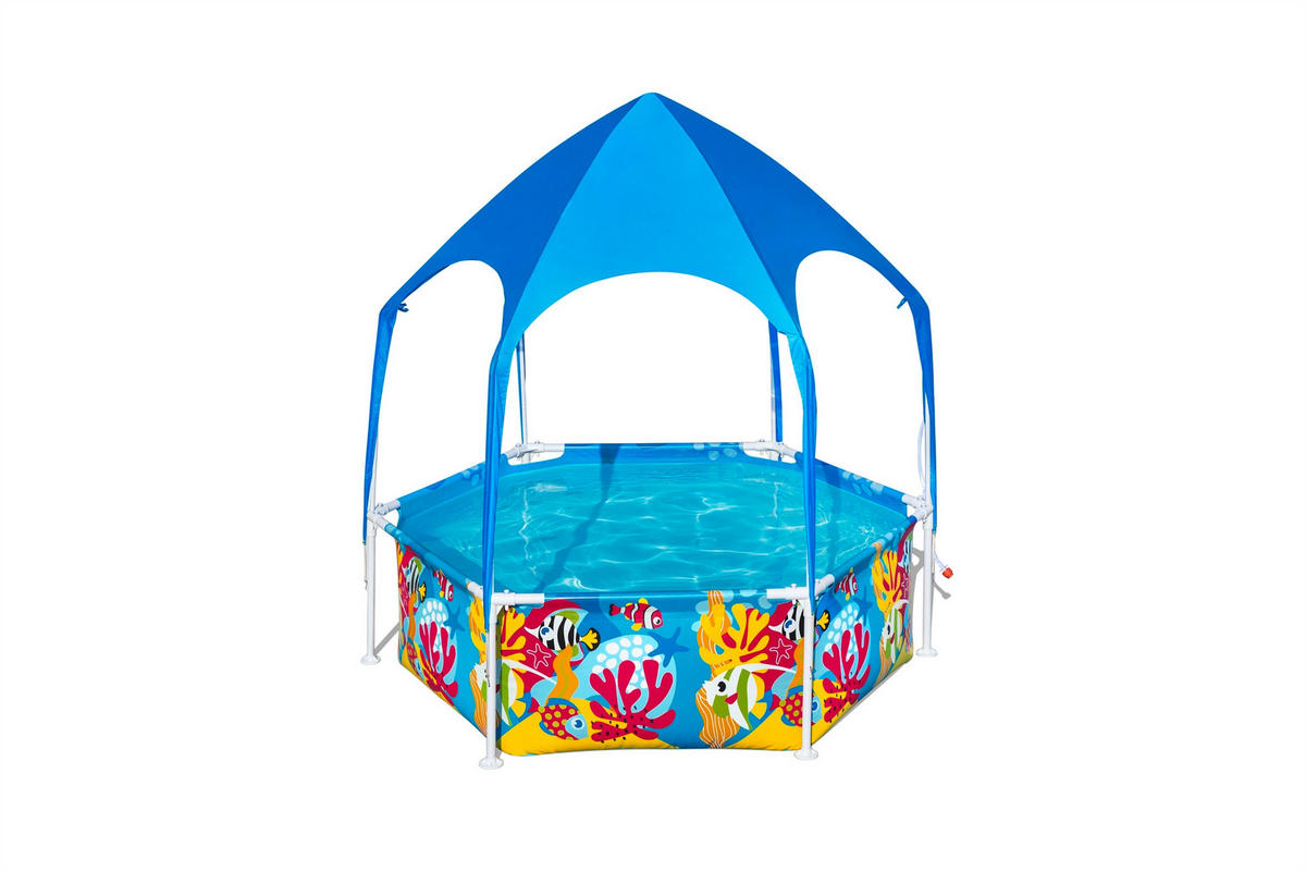 DĚTSKÝ BAZÉNEK 183/51 cm - vícebarevná, Basics, kov/plast (183/51cm) - Bestway