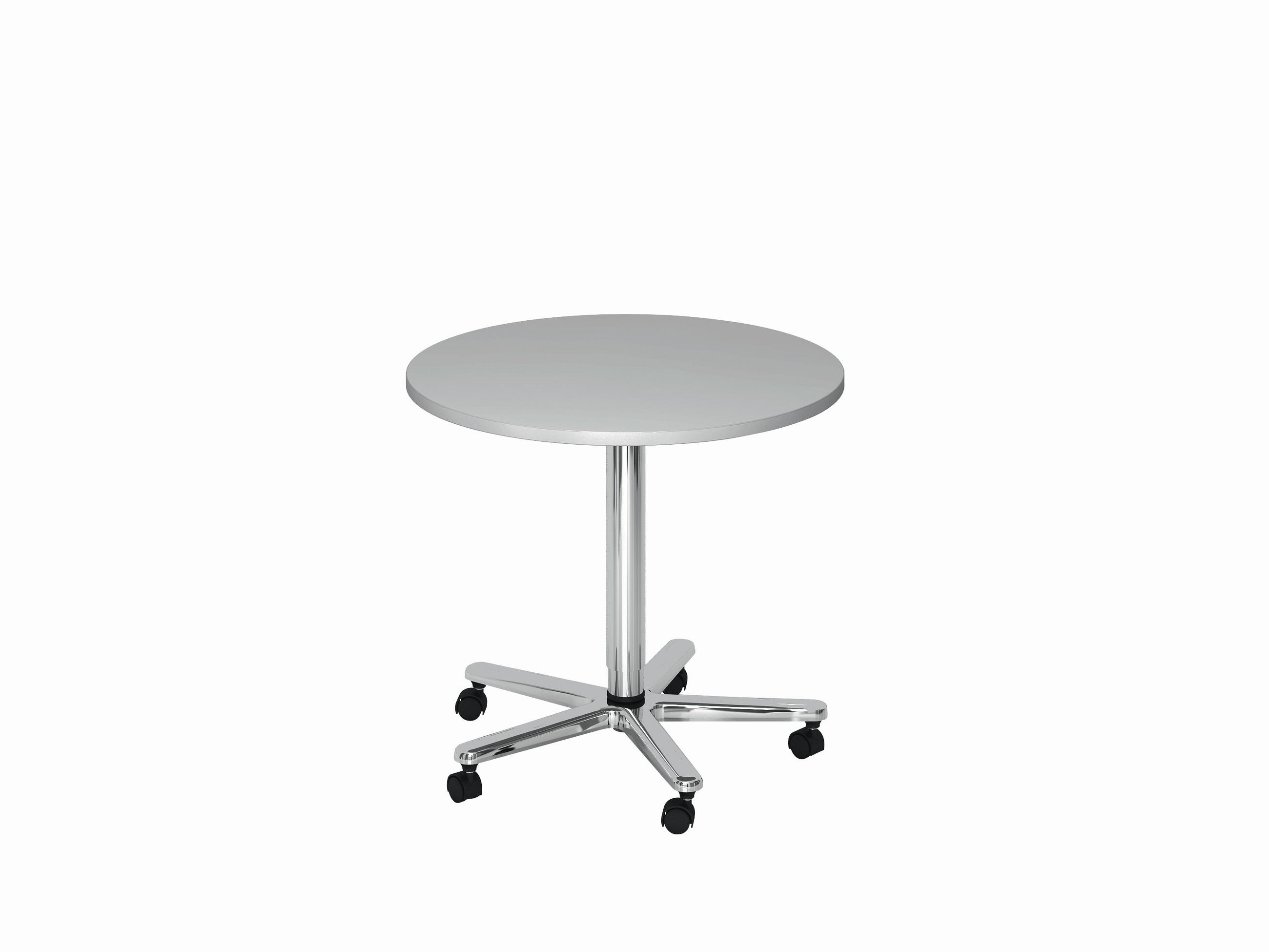 STEHTISCH 80/80/72-114 cm  - Chromfarben/Grau, KONVENTIONELL, Holzwerkstoff/Metall (80/80/72-114cm) - Venda