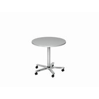 STEHTISCH 80/80/72-114 cm  - Chromfarben/Grau, KONVENTIONELL, Holzwerkstoff/Metall (80/80/72-114cm) - Venda