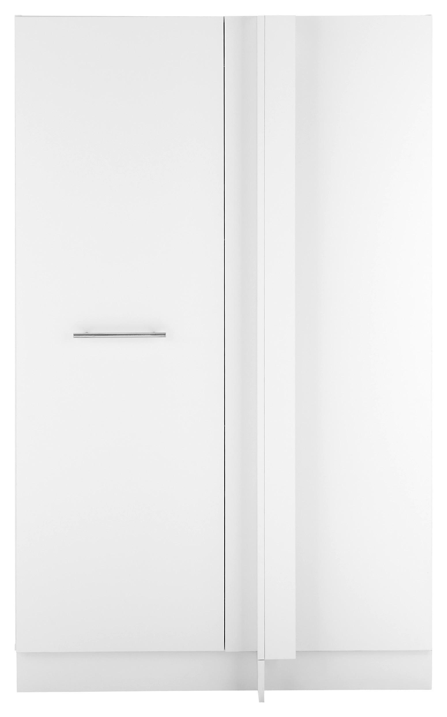 VÍCEÚČELOVÁ SKŘÍŇ, bílá, 100/162/68 cm - bílá/černá, Design, kov/kompozitní dřevo (100/162/68cm)