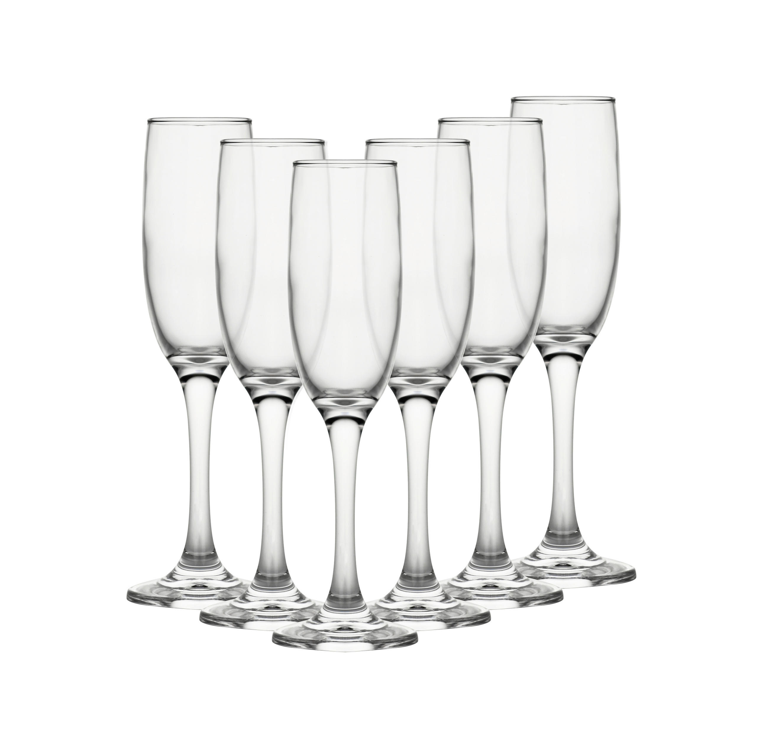 POHÁRKÉSZLET 6 részes  - áttetsző, Basics, üveg (6,8/21,5cm) - Echtwerk