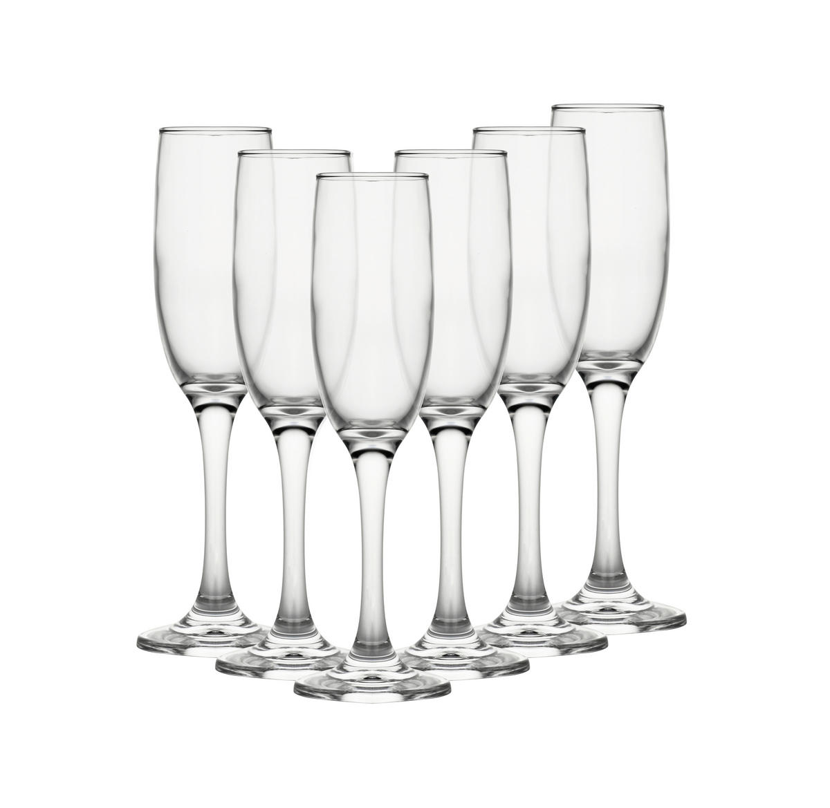 POHÁRKÉSZLET 6 részes  - áttetsző, Basics, üveg (6,8/21,5cm) - Echtwerk