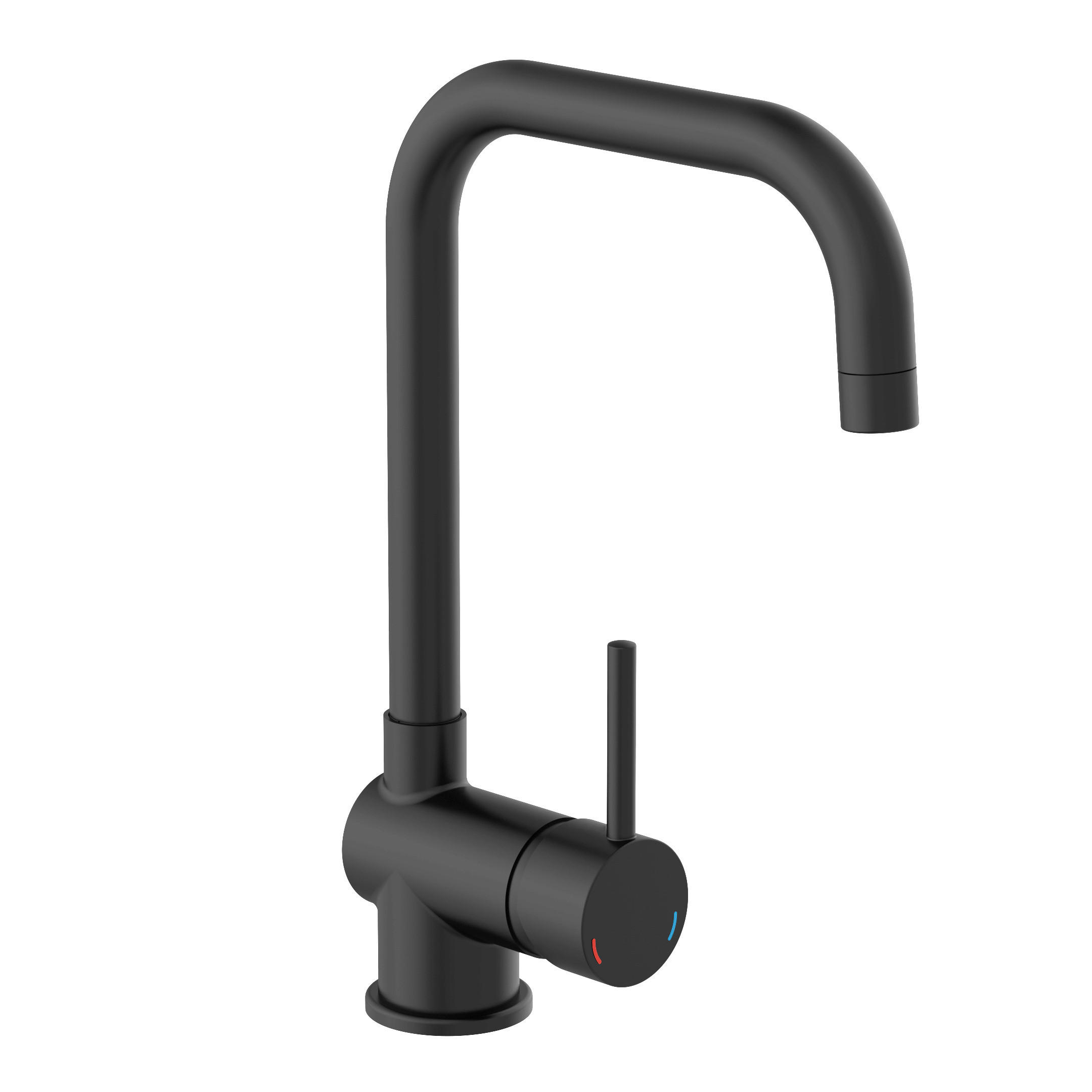 KÜCHENARMATUR  - Schwarz, Basics, Metall (5,5/33/23cm) - Schütte