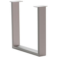 TISCHGESTELL in Metall 73/17/74 cm   - Edelstahlfarben, Design, Metall (73/17/74cm) - Waldwelt