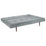 SCHLAFSOFA Flachgewebe Hellgrau - Dunkelbraun/Hellgrau, Design, Holz/Textil (200/84/93cm) - Innovation