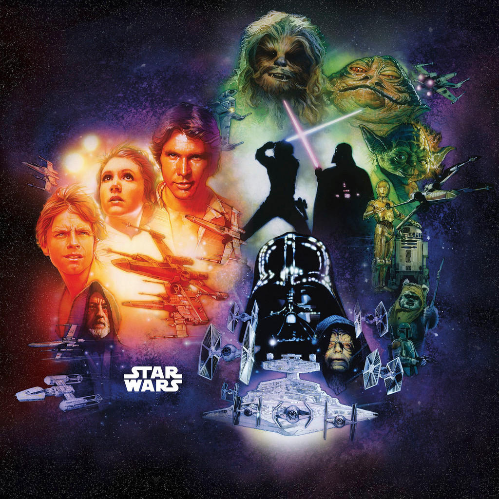 Fototapete Star Wars Poster Collage