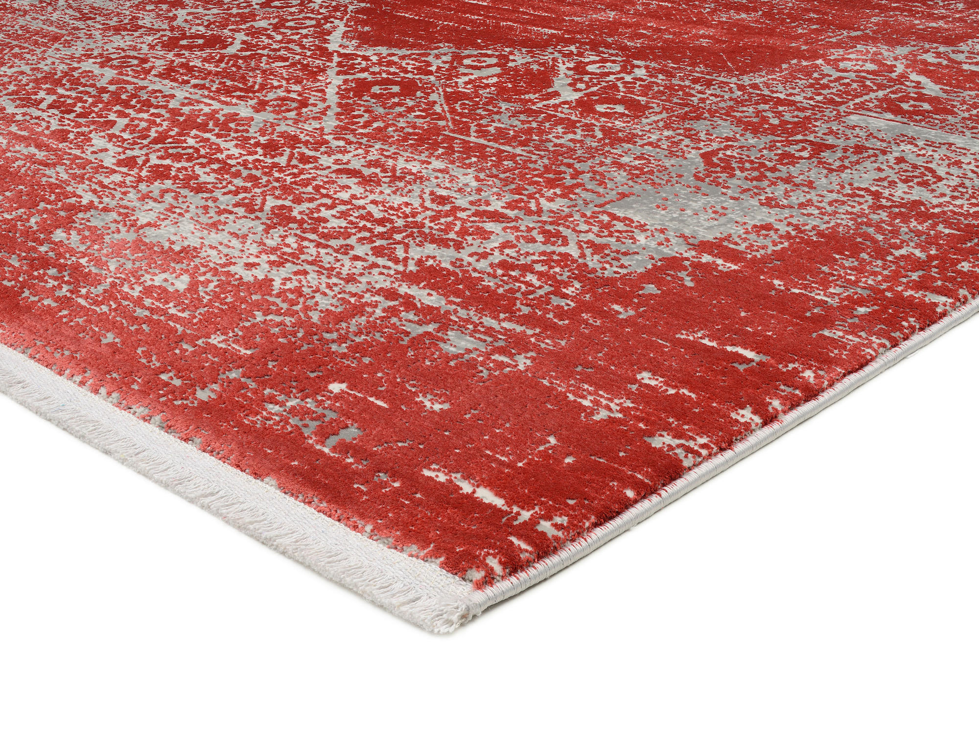 Thumbnail - Dieter Knoll Webteppich Tesoro, Rot, Textil, Abstraktes, rechteckig, 200x290 cm, Oeko-Tex® Standard 100, für Fußbodenhei...
