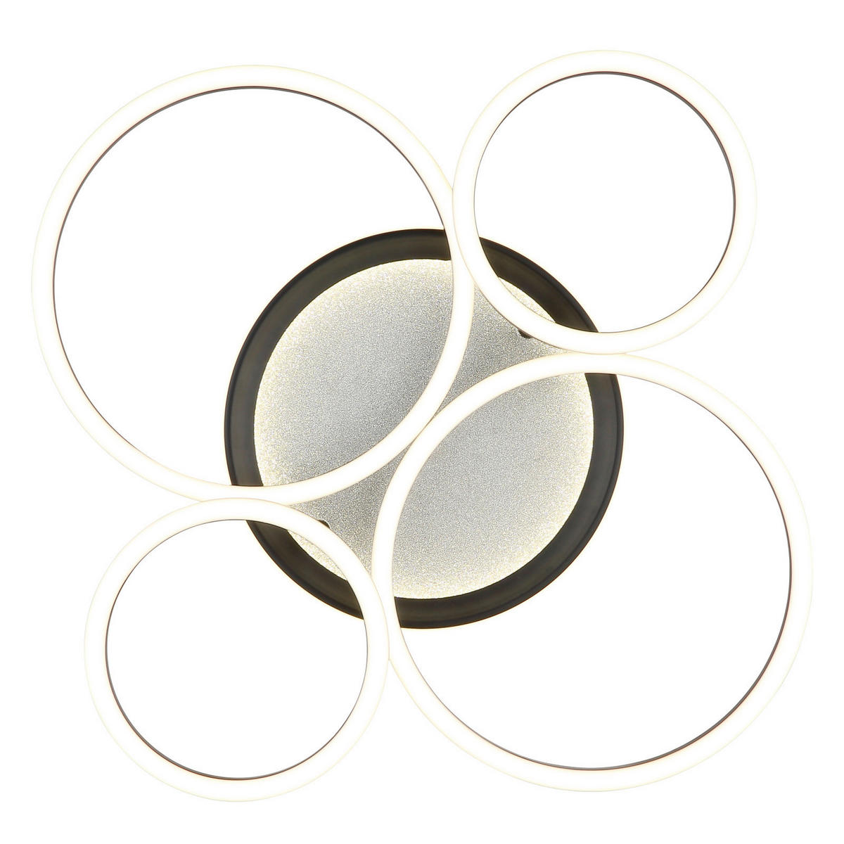 Plafonieră Cu Led 40 W    72/52/10 cm  - opal/negru, Basics, plastic/metal (72/52/10cm)