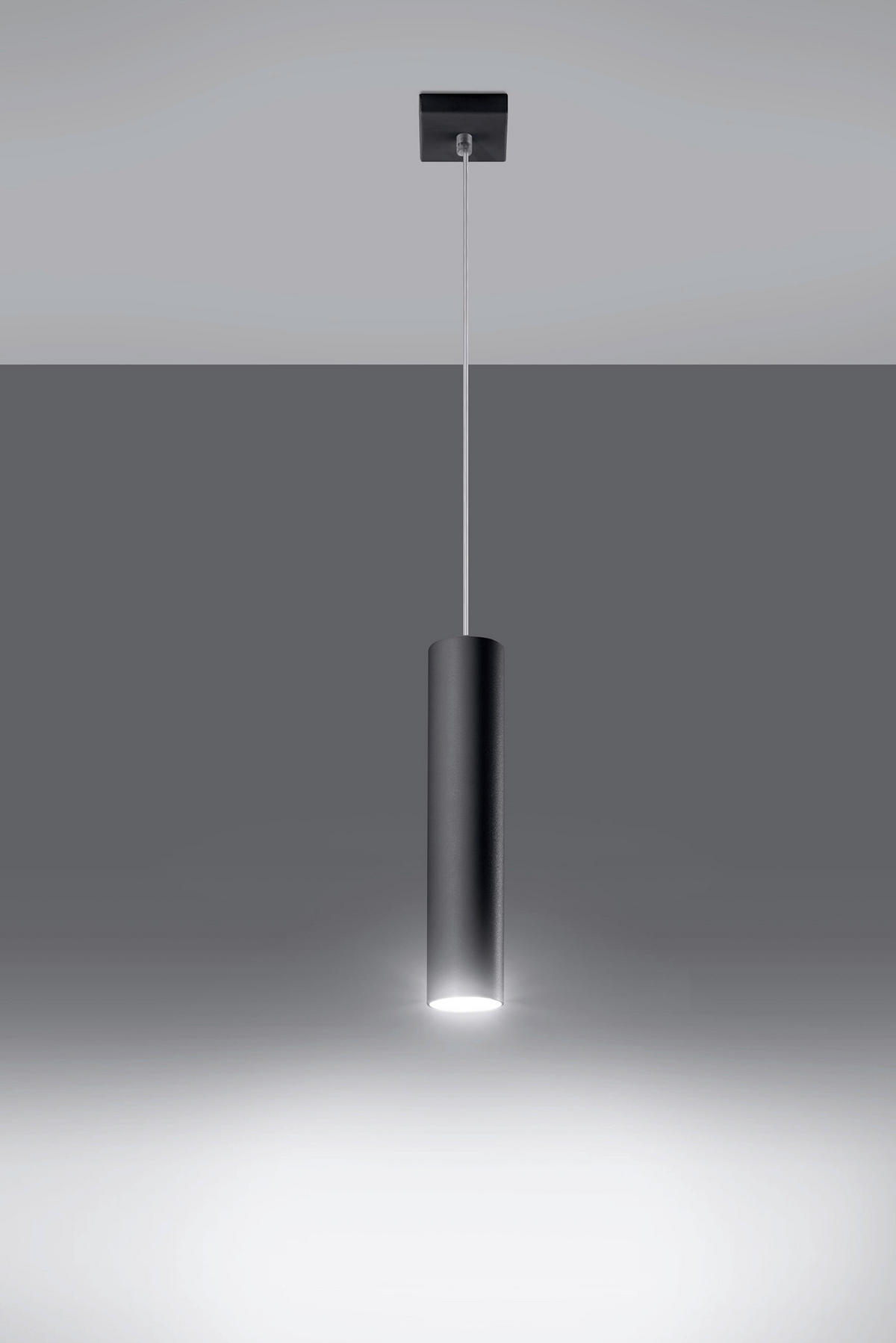 HÄNGELEUCHTE LAGOS 8/8/100 cm   - Schwarz, KONVENTIONELL, Metall (8/8/100cm)