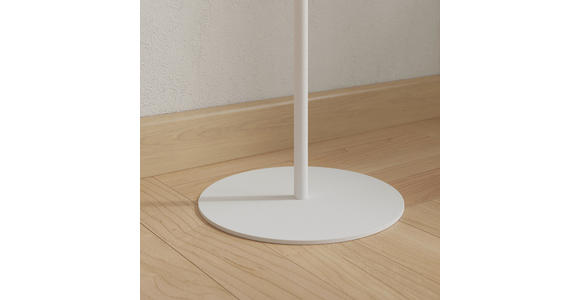 AKKU-STEHLEUCHTE 22/130 cm    - Weiß, Design, Kunststoff/Metall (22/130cm) - Novel