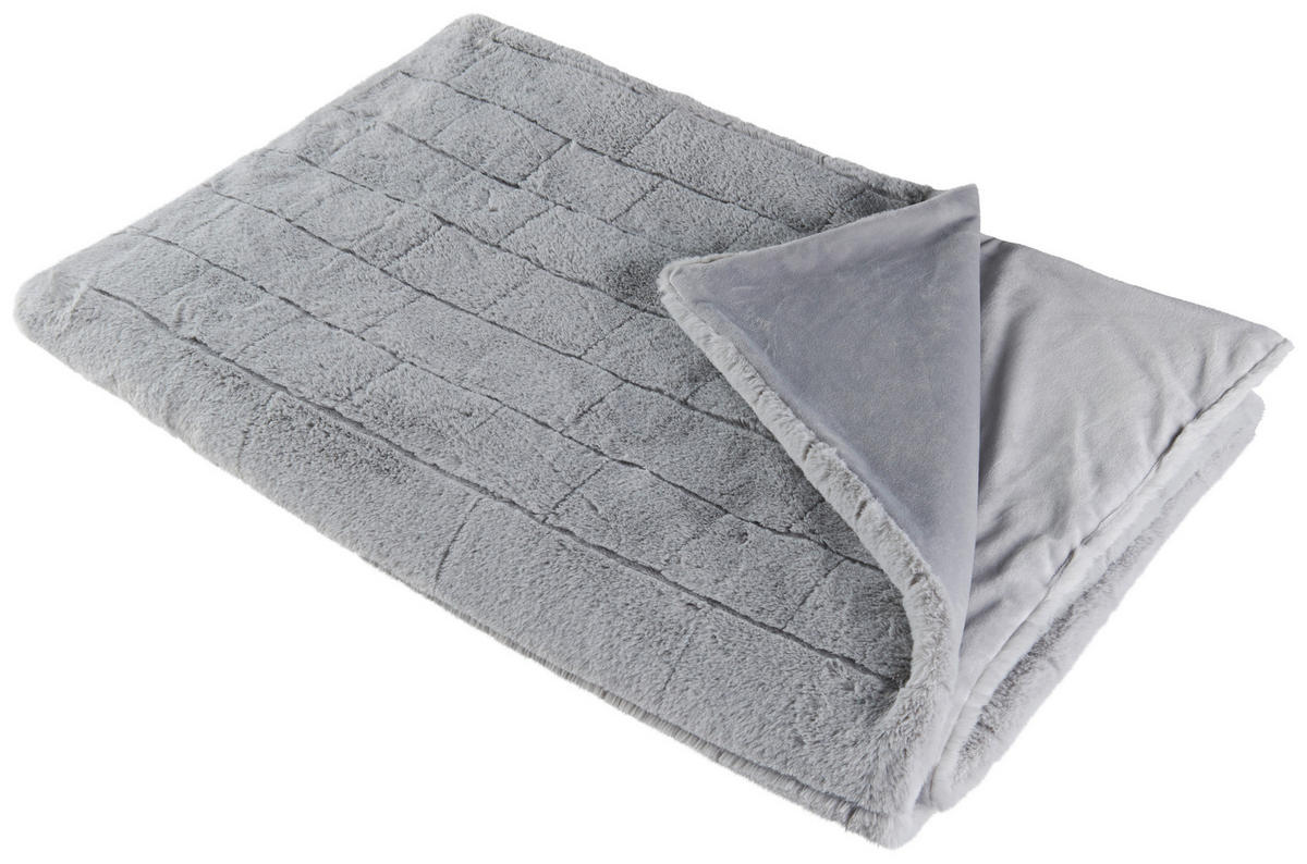 PĂTURĂ DIN BLANĂ 150/200 cm  - gri, Konventionell, textil (150/200cm) - Dieter Knoll