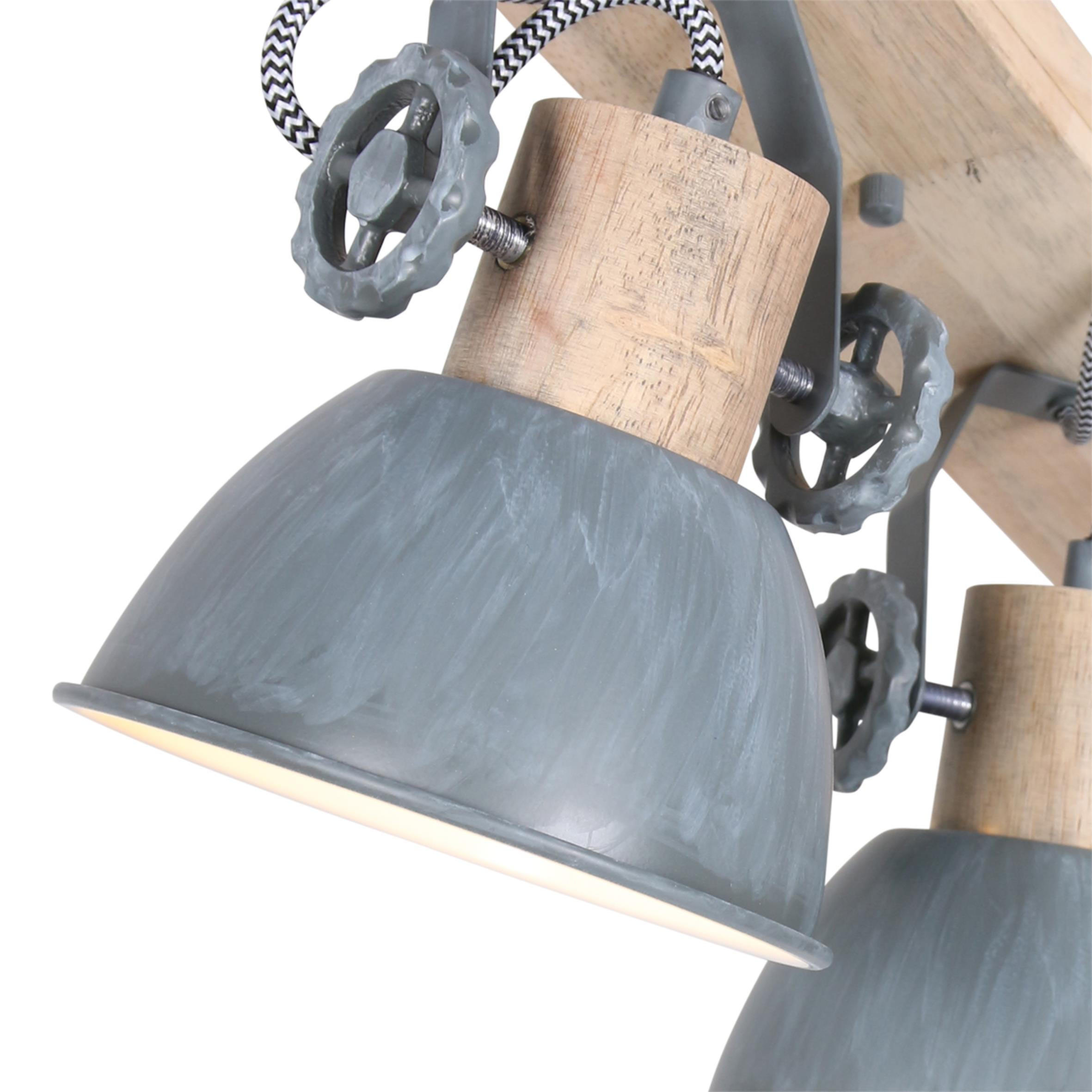 DECKENSPOTS 15/23/90 cm   - Grau, Trend, Holz/Metall (15/23/90cm)