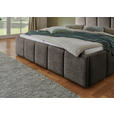 POLSTERBETT 180/200 cm  in Anthrazit  - Anthrazit/Schwarz, Design, Holz/Textil (180/200cm) - Xora