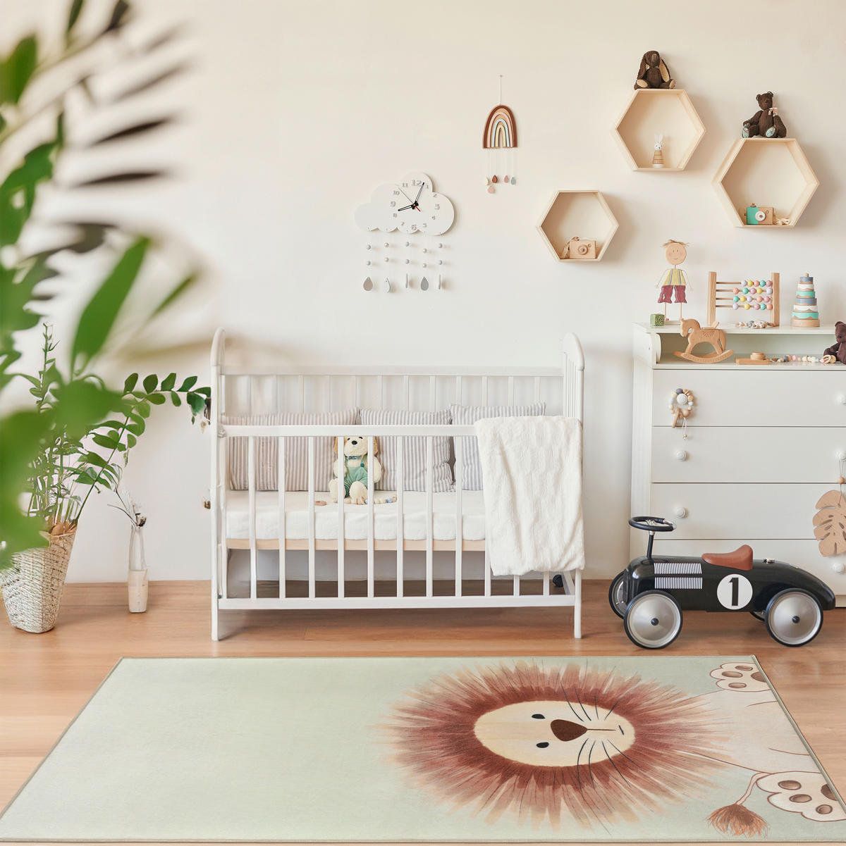 KINDERTEPPICH 80/150 cm LIVING-KIDS  - Beige/Multicolor, LIFESTYLE, Kunststoff/Textil (80/150cm) - Lindorug
